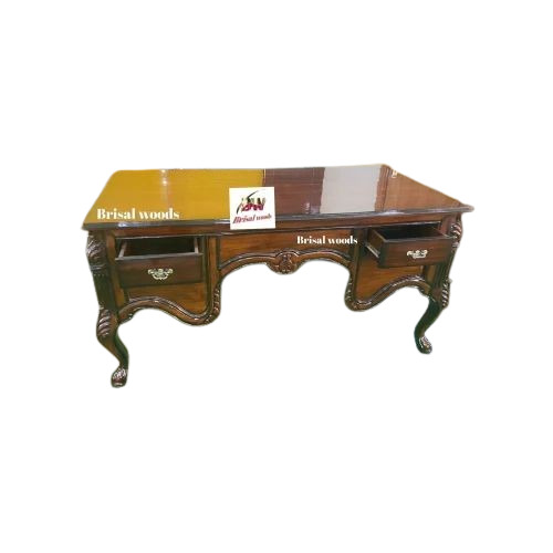 Classy Office Desk In Teak Finish