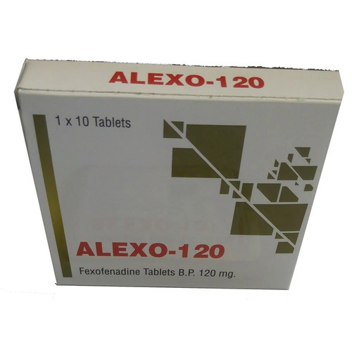 Fexofenadine B.P 120 Mg Tablets - Prescription Medication for Hospital and Clinic Use | Storage in Cool and Dry Place, Dosage as per Prescription Required