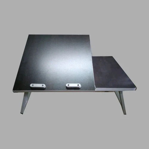 Grey Engineered Wood Folding Laptop Table