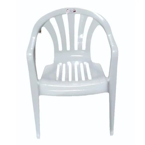 High Design White Plastic Arm Chair