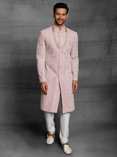 Indo Western Sherwani - Decoration Material: Stones