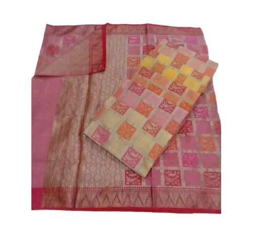 Kota Cotton Saree - 6.3 m Length, Multicolor Printed Design with 80cm Blouse | Perfect for Party Wear, Suitable for Spring, Summer, Winter