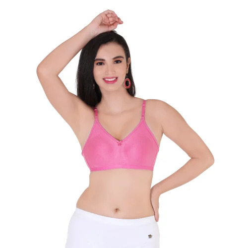 Push Up Bra - Padded Design, Regular Fit in Elegant Pink | Breathable, Skin-Friendly, Hand Washable, Fade, Wrinkle, and Shrink Resistant