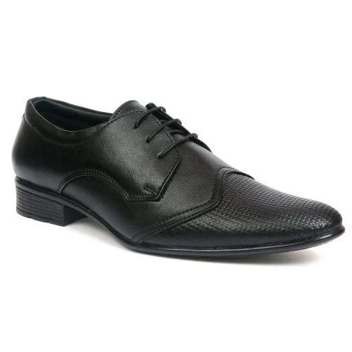 Mens Lace Closure Formal Leather Shoes - Feature: Slip Resistant