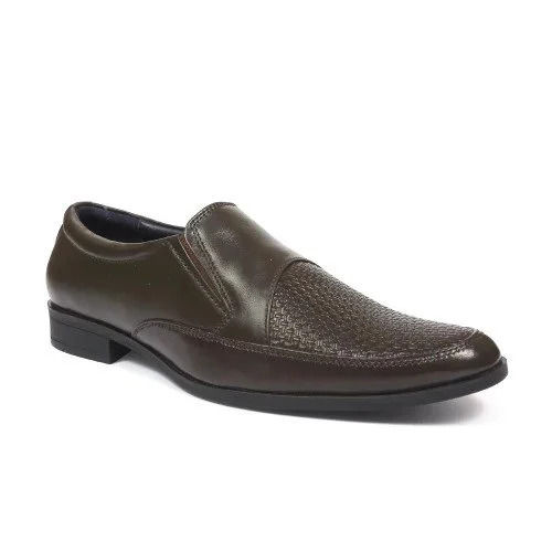 Mens Slip On Shoes - Color: Black And Brown