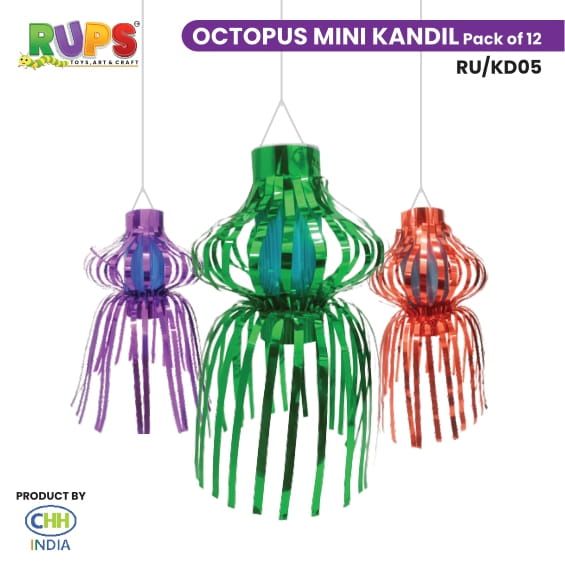 Octopus Mini Kandil (Pack of 12)