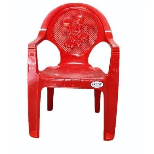 Red Mid Back Plastic Arm Chair