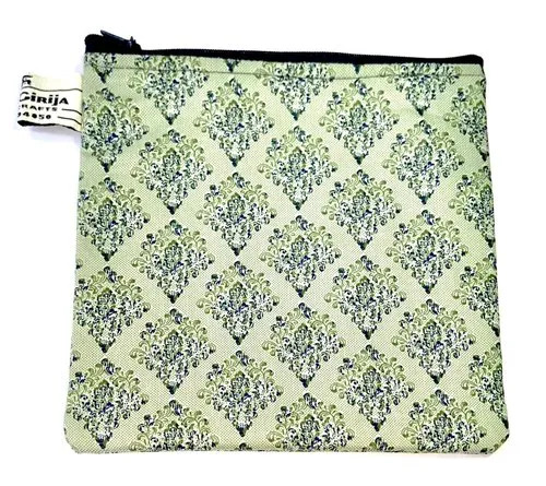 Travel Pouch Bag - Rectangular Shape, Zipper Closure | Purple Color, Standard Size, Customizable Designs