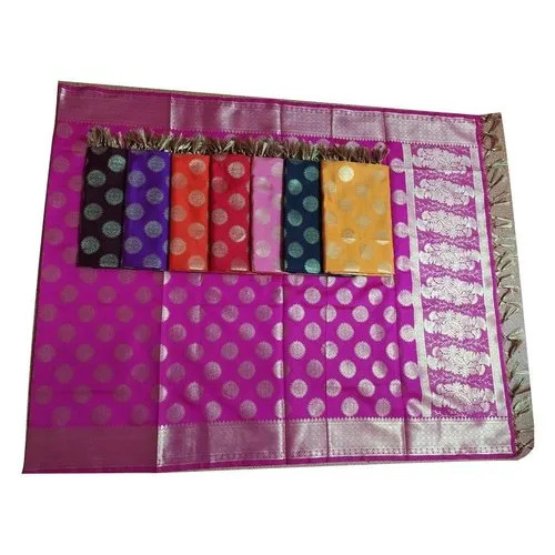 Zari Work Taffeta Silk Dupatta - 2.5m Length, Hand Wash Care | Available in Various Colors, Printed Pattern Ideal for Party Wear