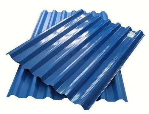 0.5 Mm Blue Color Coated Roofing Sheet - Material: PPGL Size: Standard Color: Blue Thickness: 0.5 Millimeter Rectangular Plain Pattern