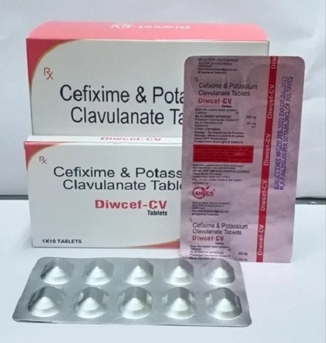 Cefixime and Clavulanic Acid Tablets - 200mg Cefixime, 125mg Clavulanic Acid | Medicine Grade for Hospital and Clinic Use, Prescription Required