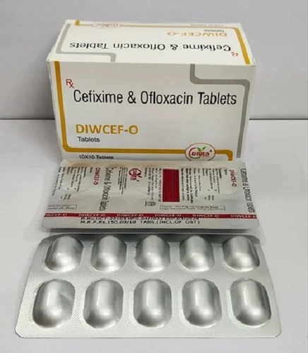 Cefixime And Ofloxacin Tablets - Grade: Medicine, Prescription Required for Hospital and Clinic Use