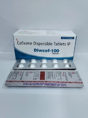 Cefixime Dispersible Tablets - 100 Mg | Grade Medicine, Prescription Required, For Hospital and Clinic Use