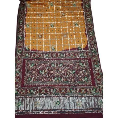 Chokdo Khatli Work Ladies Saree