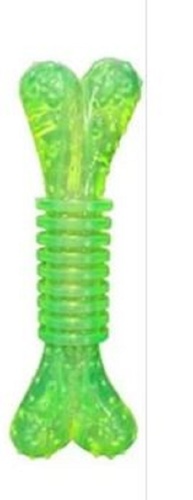 Dog Green Rubber Bone - Tear Resistant Rubber, Various Sizes Available, Comes in Various Colors | Lightweight, Easy to Clean, Glossy Finish