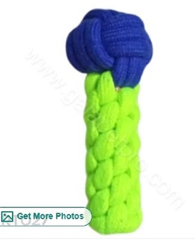 Dual Color Dog Rope Toy - Lightweight, Easy to Clean, Comes in Various Colors & Sizes | Tested on Quality Standards, Plain Design