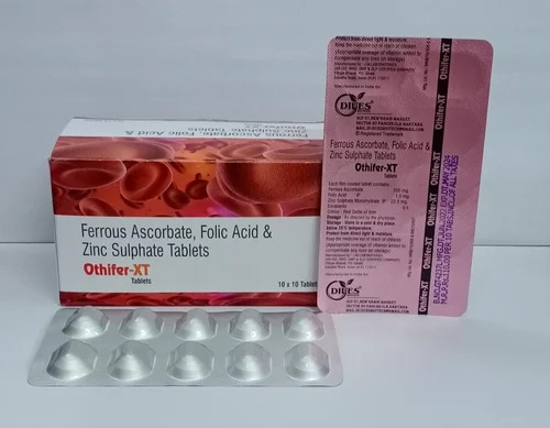 Ferrous Ascorbate Folic Acid Zinc And Vitamin B12 Tablets