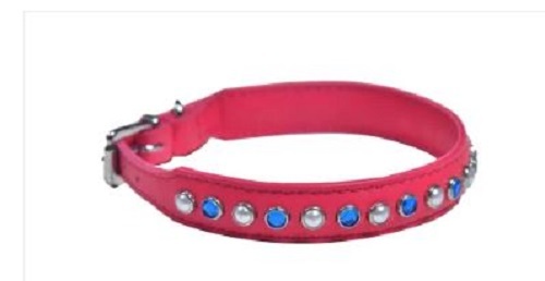 Kitty Leather Collar For Dog - Leather Material, Various Sizes Available, Red Color | Easy to Clean, Wrinkle-Free Fabric, Reliable Quality Testing