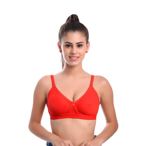 Lady Plain Red Bra