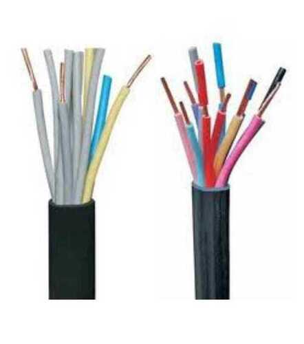 Lt Flexible Cable - PVC Insulation, 100 M Length, 4 Core, 4 Connector Color | Durable and Flexible for Electrical and Telecommunication Applications