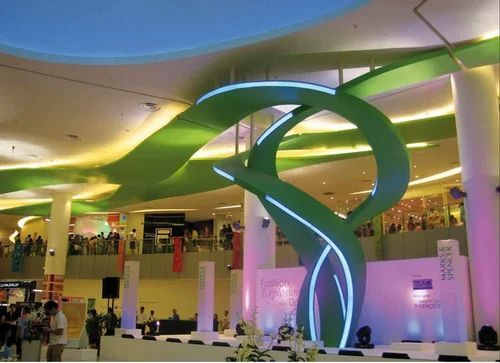 Modular Mall Tensile Structure - Aluminum Sheet & Steel | Lightweight Design, Flexible Configurations, Weather Resistant, Quick Installation, Durable Materials, Aesthetic Appeal, Space Optimization