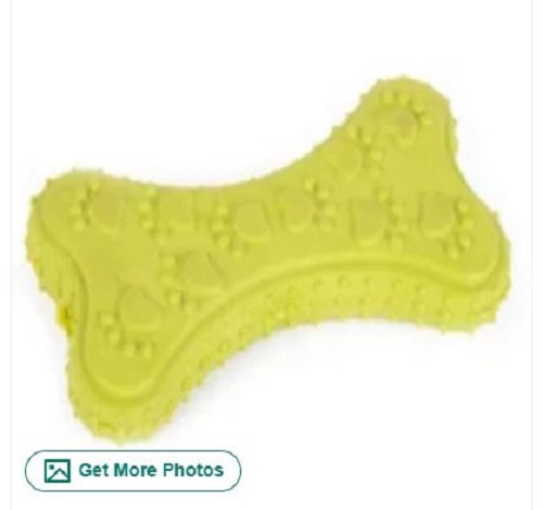Solid Rubber Patch Bone - Tear Resistant Material, Various Sizes Available, Easy to Clean, Comes in Multiple Colors, Perfect Dog Toy