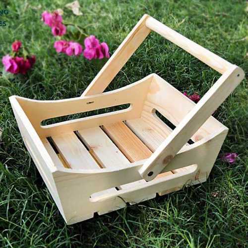 Wooden Baskets - Color: White