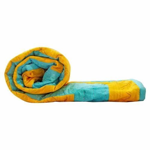 Yellow Handmade Cotton Dohar Blanket