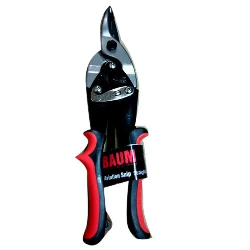Aviation Snip - CRV Steel Material, Standard Size, Red and Black Color | PVC Grip, Corrosion Resistant, Industrial Tool