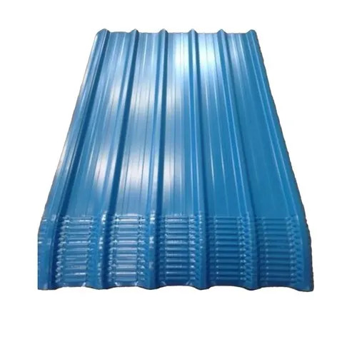 Crimp Curved Sheet - PPGL Material, Standard Size, Blue Color, 0.45 Thickness | Rectangular Shape, Plain Pattern, Very Good Quality