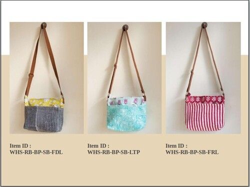 Cross Body Sling Bag - Color: Pinkblue