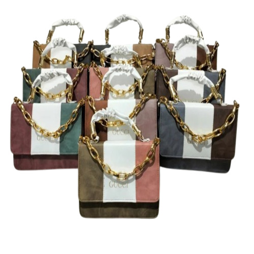 Designer Purse - Premium Quality PU Foam, Regular Size, Multicolor Plain Shoulder Bag | Attractive Design, Customizable Features