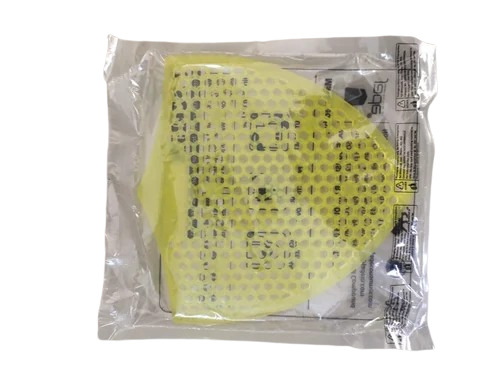 Diversey Yellow Rubber Urinal Screen - Rubber, 100 GSM | Manual Flush Type, Ideal for Urinal Applications, High Durability