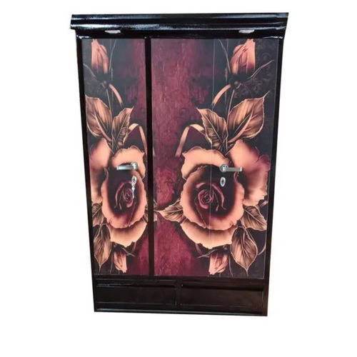 Flower Printed Iron Almirah