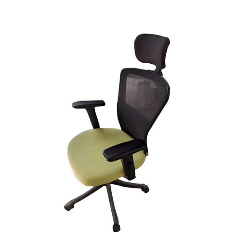High Back Polyester Office Chair - 19 Inch Height Adjustable, Modern Design | Ergonomic, Durable, Eco-Friendly, Adjustable Arms, Headrest And Wheels Included