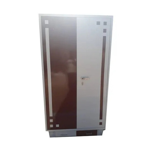 Iron Almirah - 2 Door Hinged Storage, With Locker, Paint Coated Finish, Rust Free, Eco-Friendly, Durable Indoor Furniture, Ideal for Home and Hotels