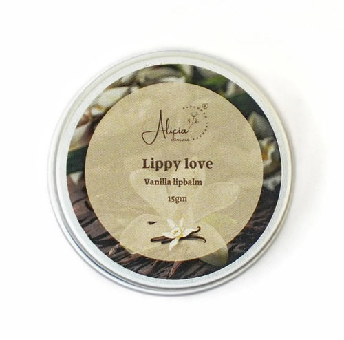 Lippy Love - Hydrating Vanilla Lip Balm 15 Gram | Glitter Effect, Smudge Proof, Long-Lasting Protection, Soothes Chapped Lips