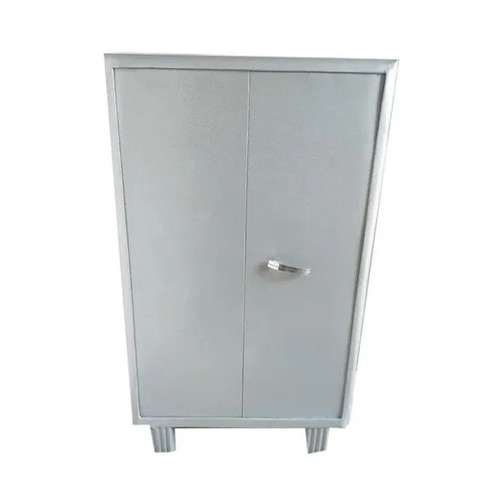 Iron Almirah - 2 Hinged Doors, 4 Feet Height, Gray Finish | Durable, Eco-Friendly, Rust-Free, Free Standing Design