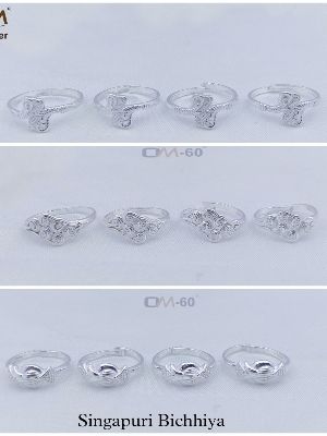 Silver Micro Toe Rings