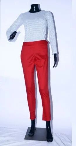 Soft Texture Ladies Cotton Lycra Pant - Premium Quality, Stretchable Fabric, Soft Texture, Breathable Material, Double Pockets, Slim Silhouette, Quick Dry