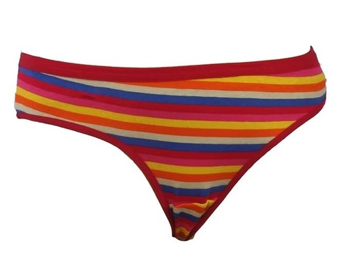 Cotton Hipster Panties - Size 28-42, Multicolor Striped Design | Mid-Rise, Breathable, Skin-Friendly, Fade & Wrinkle Resistant, Hand Washable