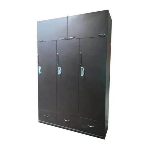 3 Door Brown Wooden Storage Cupboards
