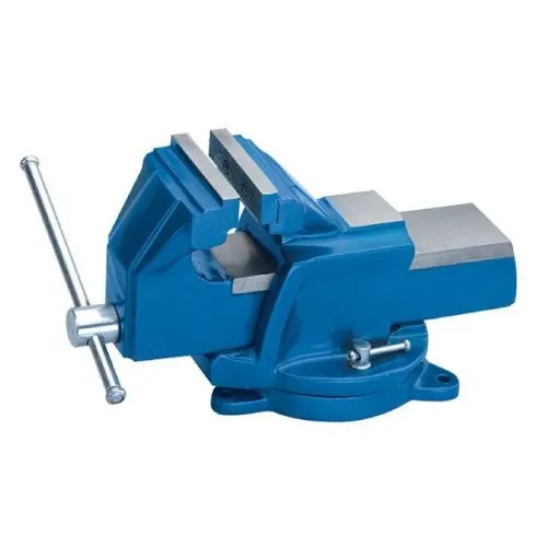 Baum Bench Vice - Cast Iron, 3 Inch Jaw Width, Blue Color | Standard Industrial Tool