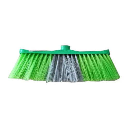 Cleaning Plastic Brushes Head - Plastic Mop Head with 1-Inch Rod Diameter, Green and Black Color, Replaceable Cleaning Accessory for Floor Cleaning