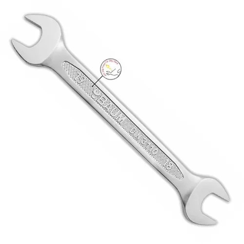 Doe Spanner 8 Pc Set - CRV Steel, Standard Size, Silver Color | Industrial Use, Double Open End Design, Metric Measurement System, Corrosion Resistant
