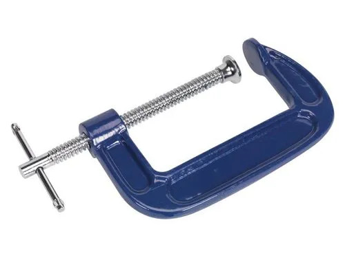 Drop Forged C Clamp - Blue, 2"/3"/4"/5" Sizes | Durable, Good Quality, Ideal for Carpentry Applications