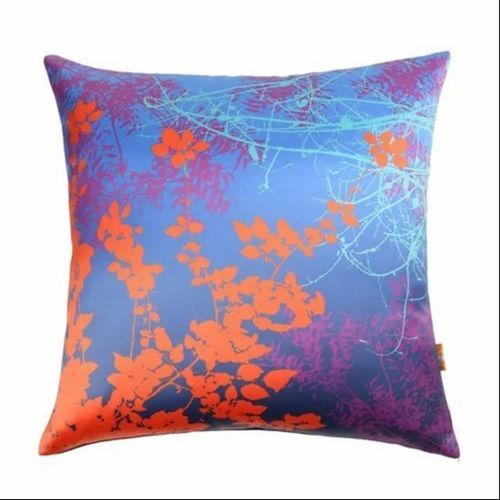 Premium Polyester Tie-Dyed Foliage Printed Cushion Cover - 16x16 Inches, Multi-Color, Set of 5 for Sofa Decor