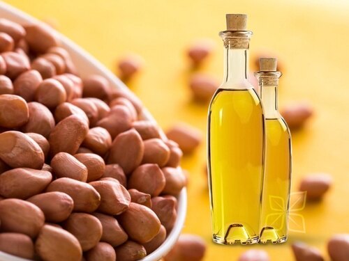Ground Nut Oil - 1 Litre, 500 ml, 250 ml | Rich in Healthy Fats, High Smoke Point, Mild Flavor, Vitamin E Content, Cholesterol-Free, Antioxidant Properties