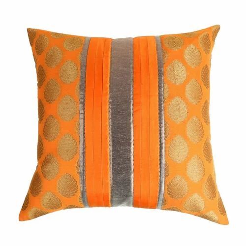 Handloom Cushion Cover - 100% Polyester, 16 x 16 Inches | Premium Quality Sofa Decor for Parties