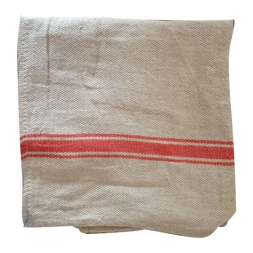 Kitchen Cotton Duster - Cotton, 15x15 Inch, White and Red Striped, 150 GSM | Ideal for Kitchen Cleaning, Hand Wash Care